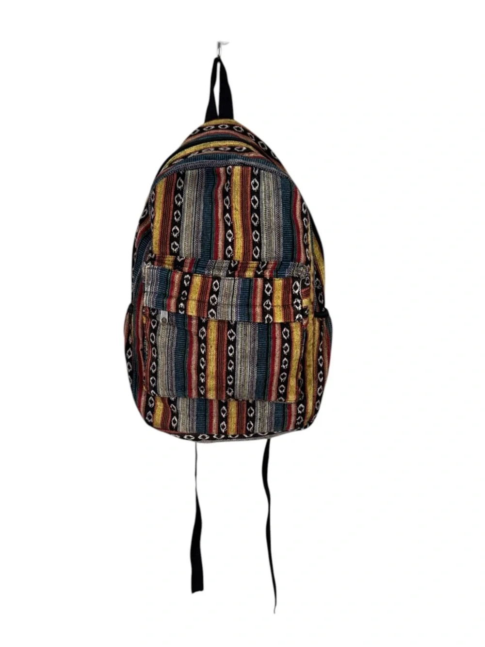 Bohemian 100% Wool Patchwork Backpack Festival Coachella Hippie Southwestern